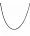 VALYRIA Silver Stainless Steel 2.4mm Round Mesh Chain Necklace 18" 20" 22" 24" 26" 28" - CP12NR73SSM
