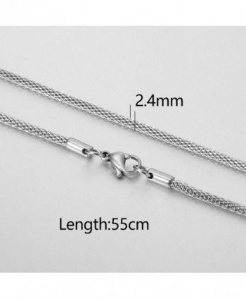 VALYRIA Silver Stainless Necklace Inches