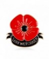 Lest We Forget Poppy Brooch Pin Flower Broach Memorial Day Remembrance Day - CQ128U1MKWX