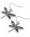 Liavy's Dragonfly Fashionable Earrings - Fish Hook - Abalone Paua Shell - Unique Gift and Souvenir - CG1274V7U7P