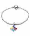 Hoobeads Colorful Sterling European Bracelet in Women's Charms & Charm Bracelets