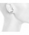 Lux Accessories Silvertone Equestrian Earring