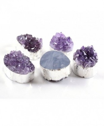 Amandastone 35 45mm Natural Amethyst Crystal in Women's Pendants