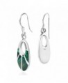 Celestial Malachite Sterling Silver Earrings in Women's Drop & Dangle Earrings