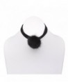 Spinningdaisy Black Mink Velvet Choker in Women's Choker Necklaces