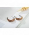 OSIANA Hoop Earrings Minimalist Box Hoop 01 Champagne