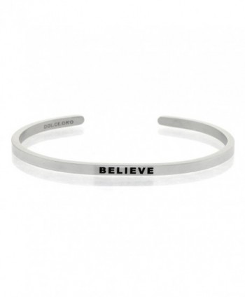 CHOOSE YOUR MANTRA PHRASE - Further Design & Customize your Dolceoro Cuff Bracelet - 316L Stainless Steel - CV1882G93CK