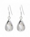 Silverly Women's .925 Sterling Silver Teardrop Mother Of Pearl Shell Earrings - CI11PH7RW3B