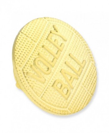 Volleyball Gold Chenille Lapel Pin