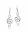 Sterling Silver Musical Polished Earrings