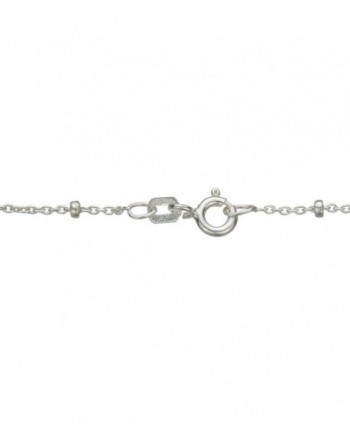 Sterling Silver Station Nickel Necklace