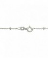 Sterling Silver Station Nickel Necklace