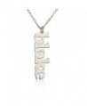 Vertical Name Necklace Personalized Name Necklace -925 Sterling Silver Choose any name to personalize - CZ11O4VOGPN