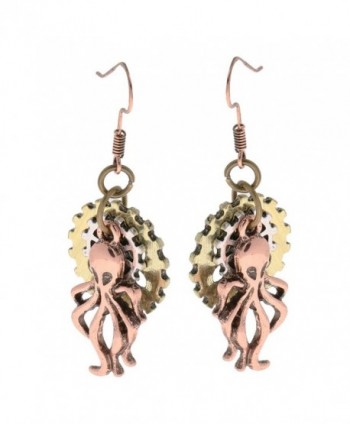 MagiDeal Vintage Steampunk Earring Octopus in Women's Drop & Dangle Earrings