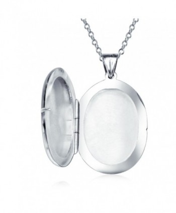 Bling Jewelry Timeless Polished Sterling in Women's Lockets