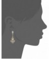 Downton Abbey Gold Tone Crystal Studded Earrings