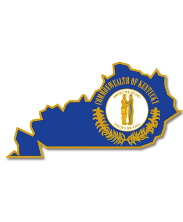 PinMart's State Shape of Kentucky and Kentucky Flag Lapel Pin - CQ119PEP7ZH