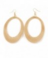 Large Gold Tone Mesh Oval Hoop Earrings - 90mm L - C4128F2YRZF