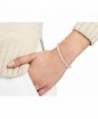 Inside Zirconia Silver Rhodium Bracelet in Women's Cuff Bracelets