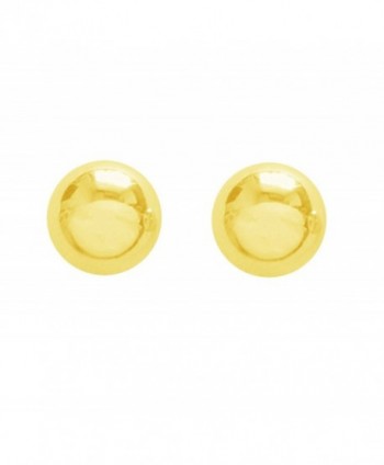 Yellow Earrings Screw Backs Millimeters