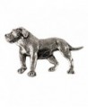 Creative Pewter Designs- Pewter Full Body American Bulldog Handcrafted Dog Lapel Pin Brooch- D306F - C4122XIZX2X