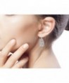 NOVICA Sterling Silver Earrings Elephant in Women's Drop & Dangle Earrings