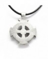 Pewter Celtic Pendant Leather Necklace