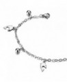 Stainless Anklet Bracelet Dangling Dolphins