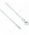 Sterling Silver coffee Chain Necklace 2mm Dabbed Links Nickel Free Italy- sizes 16 & 18 inch - CB11B92MTNB