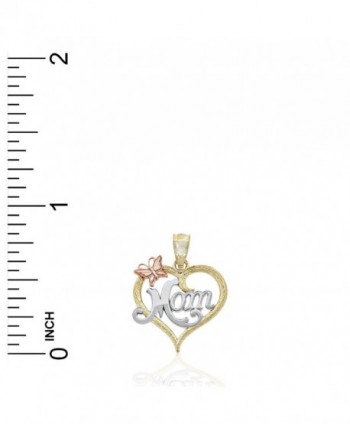 Inside Heart Charm Solid Mothers in Women's Pendants