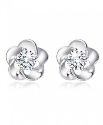 PrettyCrystal Gemstone Earrings luxury three dimensional Christmas reindeer earing - White - CK12N8YQS3I
