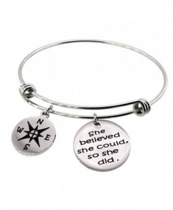 WDSHOW Inspirational Adjustable Bracelets Graduation - 2 charms/diameter : 2.55inch - C6184RTAACQ