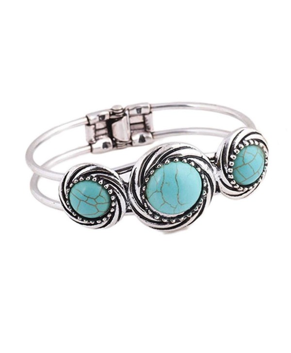 Bolayu Lady Bracelet Turquoise Circle Bohemian Style Retro Cute Plating - CI12L2VEMSX