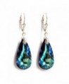 Swarovski Elements Sterling Leverback Earrings