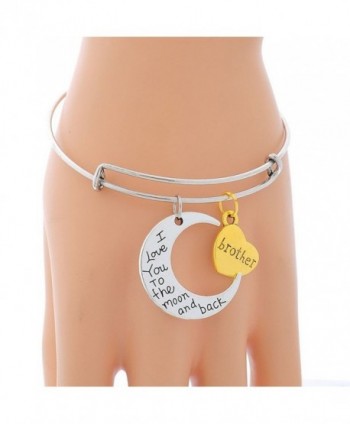 Pendants Brother Expandable Bangle Bracelet in Women's ID Bracelets