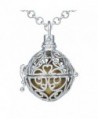 Bonnie 27 inch Chain Harmony Musical Ball Necklace Diffuser Heart Locket Pendant Necklace - Gold - CH18CELH5D6