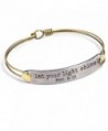 Engraved Bible Verse Inspirational Faith Religious Bar Bangle Bracelets- 12 Messages Available - C512NGEPSML