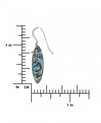 Sterling Silver Abalone Surfboard Earrings