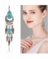 Ginasy Bohemia Earrings Teardrop Turquoise