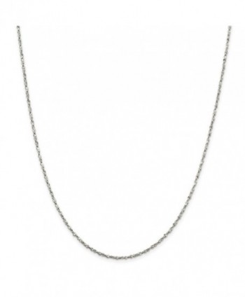 Sterling Silver 1.8mm D-Cut Fancy Chain Necklace - Spring Ring - Length Options: 16 18 20 24 - C8112MO9NYX