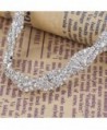 YAZILIND Shining Twisted Necklace Earrings in Women's Jewelry Sets