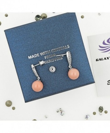 Sterling Silver Earrings Sw%D0%B0rovski Simul%D0%B0ted in Women's Drop & Dangle Earrings