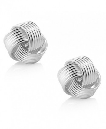 Sterling Silver Woven Twisted Earrings