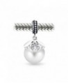 Bling Jewelry Silver Simulated Dangle in Women's Charms & Charm Bracelets