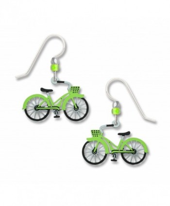 Sienna Sky Small Lime Green Bicycle Earrings 1923 - CT12I58WSPF