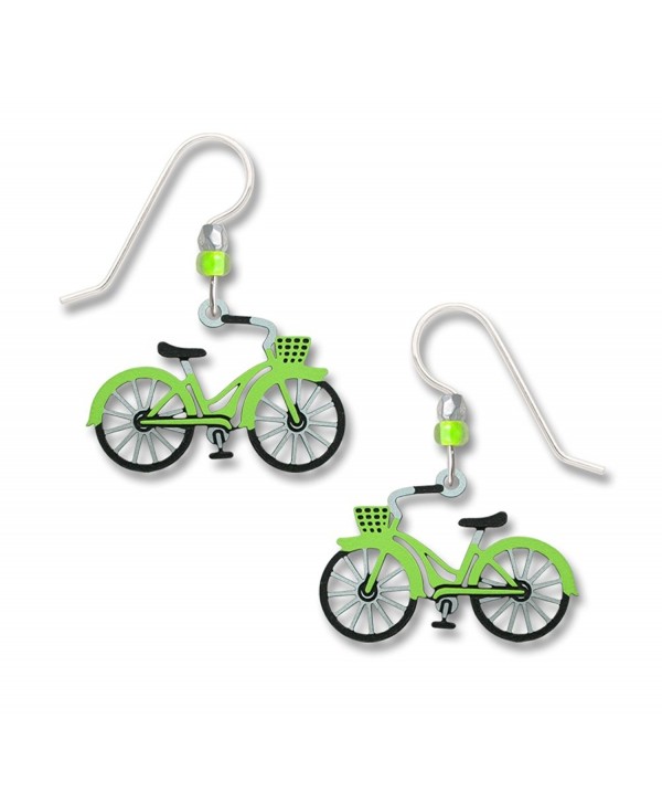 Sienna Sky Small Lime Green Bicycle Earrings 1923 - CT12I58WSPF