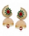 Royal Bling Bollywood Style Stylish Traditional Indian Jewelry Jhumki Jhumka Earrings for Women - C312MXQXY9B