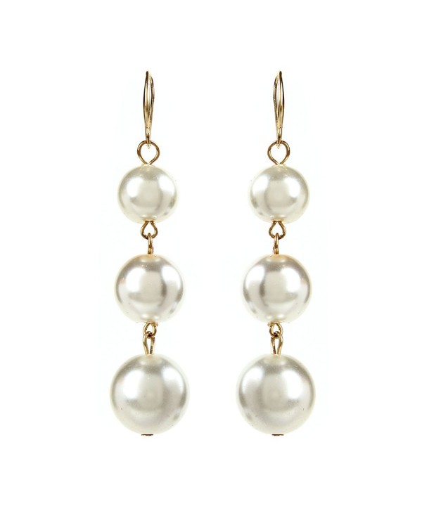 Pearl Ball Drop Earrings - CY182THYSQH