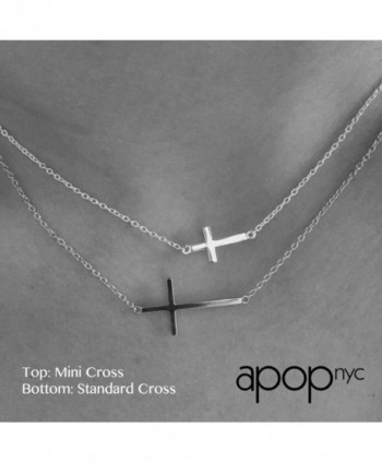 apop nyc Goldtone Sideways Necklace in Women's Pendants