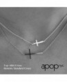 apop nyc Goldtone Sideways Necklace in Women's Pendants